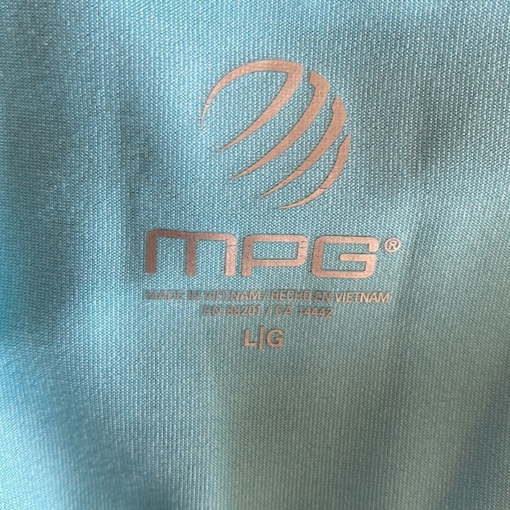 MPG Racerback Slip On Active Sports Dress Marbled Blue Size Large - Picture 11 of 13